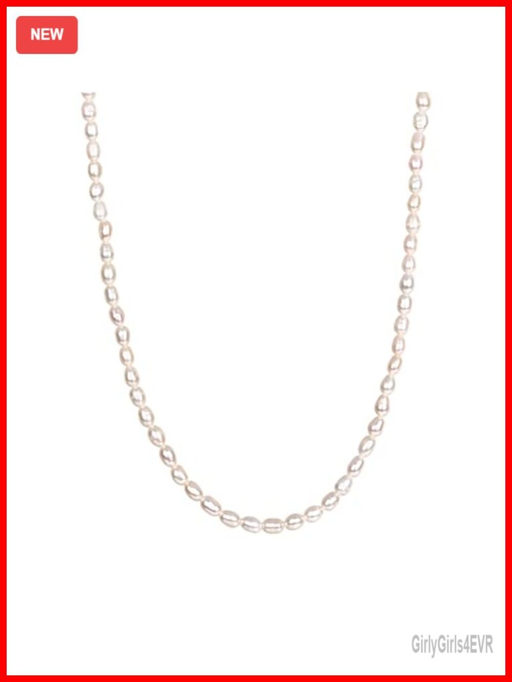 14K Gold Plated Freshwater Pearl Choker Necklace Dainty Cable Chain Lobster
